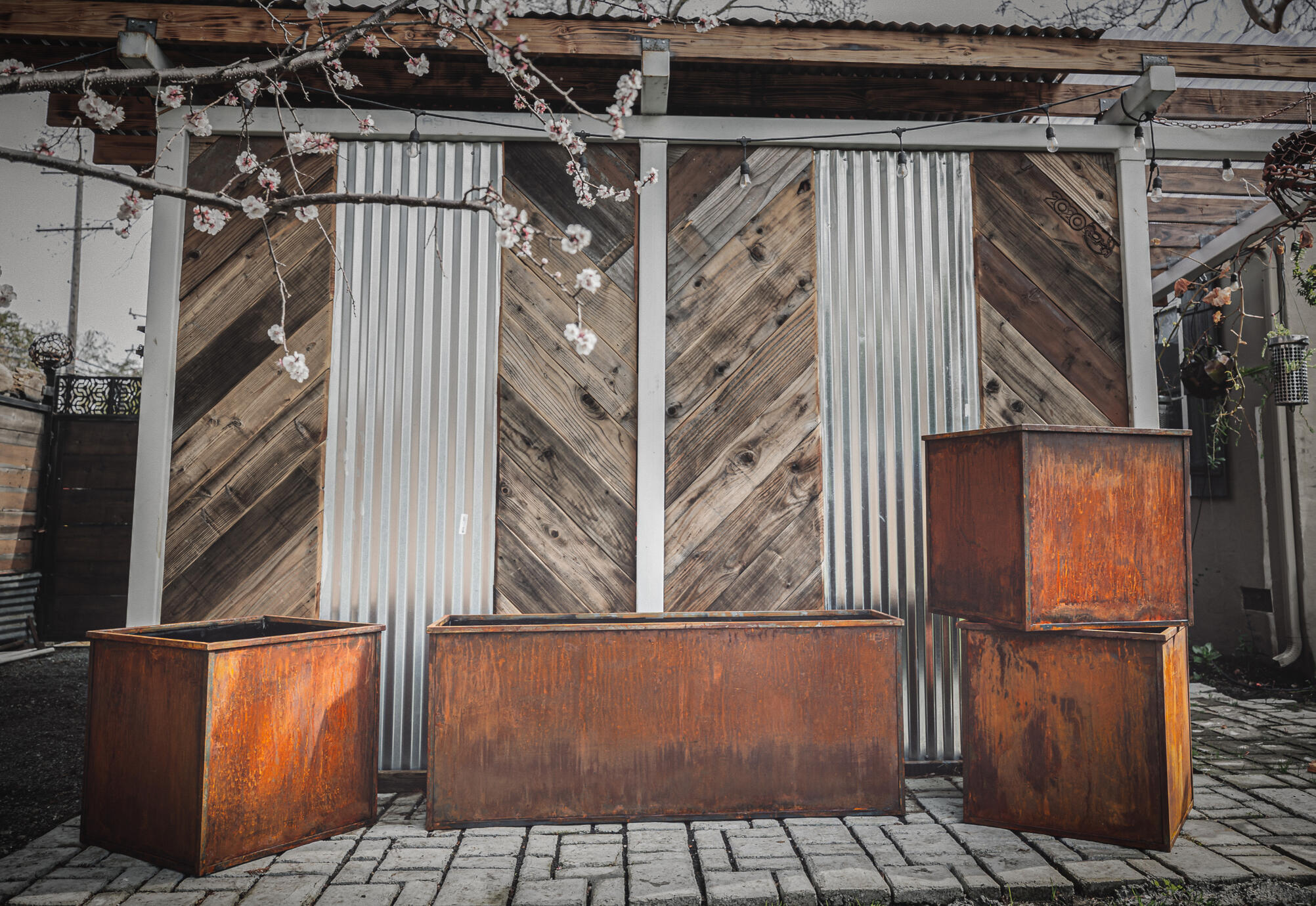 Corten Planter boxes
