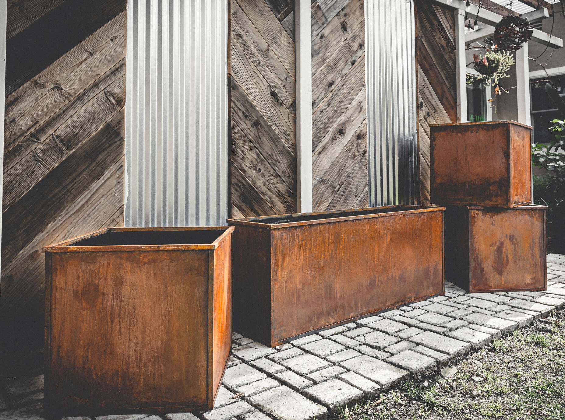 Corten Planter boxes